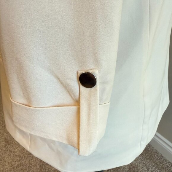 Linea Domani cream blazer jacket three quarter sleeve office professional casual - Picture 6 of 12